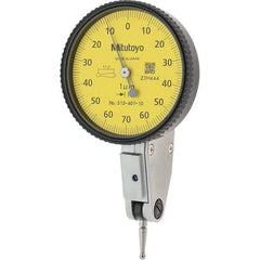 Mitutoyo - Dial Test Indicators Maximum Measurement (mm): 0.14 Dial Graduation (mm): 0.0010 - Exact Industrial Supply