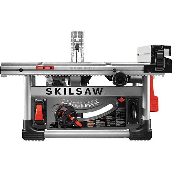 Skilsaw - 10" Blade Diam, Table Saw - 5,000 RPM, 36" Table Depth x 34" Table Width, 120 Volts, 15 Amps, 5/8" Arbor - Exact Industrial Supply