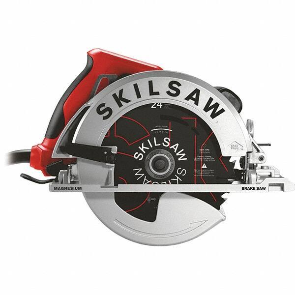 Skilsaw - 15 Amps, 7-1/4" Blade Diam, 5,300 RPM, Electric Circular Saw - 120 Volts, 10' Cord Length, 5/8" Arbor Hole, Left Blade - Exact Industrial Supply