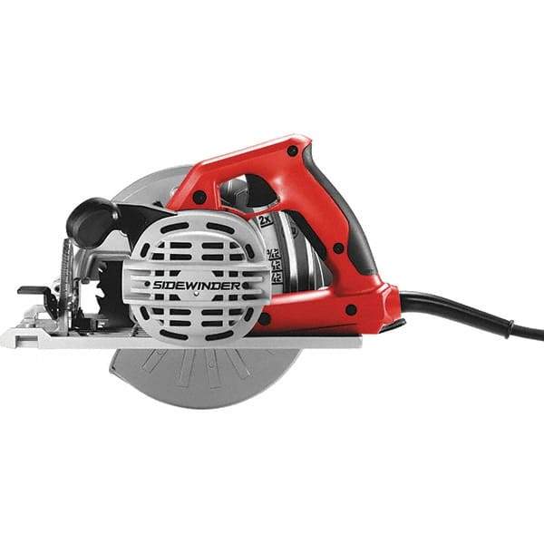 Skilsaw - 15 Amps, 7-1/4" Blade Diam, 5,300 RPM, Electric Circular Saw - 120 Volts, 10' Cord Length, 5/8" Arbor Hole, Left Blade - Exact Industrial Supply