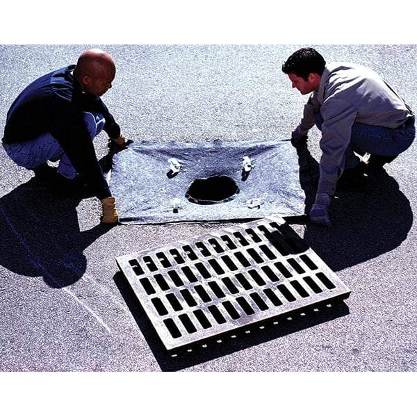 UltraTech - 4' Long x 3' Wide, Ultra X-TEX Drain Guard - Black, Use for Stormwater/Construction Compliance - Exact Industrial Supply