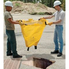 UltraTech - 3' Long x 2' Wide, Polypropylene Drain Guard - Yellow, Use for Stormwater/Construction Compliance - Exact Industrial Supply