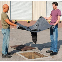 UltraTech - 4' Long x 3' Wide, Nonwoven Polypropylene Geotextile/PVC Drain Guard - Black, Use for Stormwater/Construction Compliance - Exact Industrial Supply