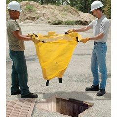 UltraTech - 2' Long x 2' Wide, Polypropylene Drain Guard - Yellow, Use for Stormwater/Construction Compliance - Exact Industrial Supply