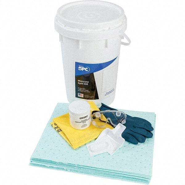 Brady SPC Sorbents - 9 Gal Capacity Hazardous Materials Spill Kit - 6.5 Gal Polyethylene Bucket - Exact Industrial Supply