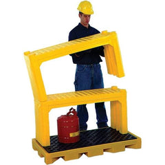 UltraTech - 4' Long x 1.2' Wide x 24" High, Spill Containment Stacking Shelf - Compatible with Spill Pallets & Decks - Exact Industrial Supply