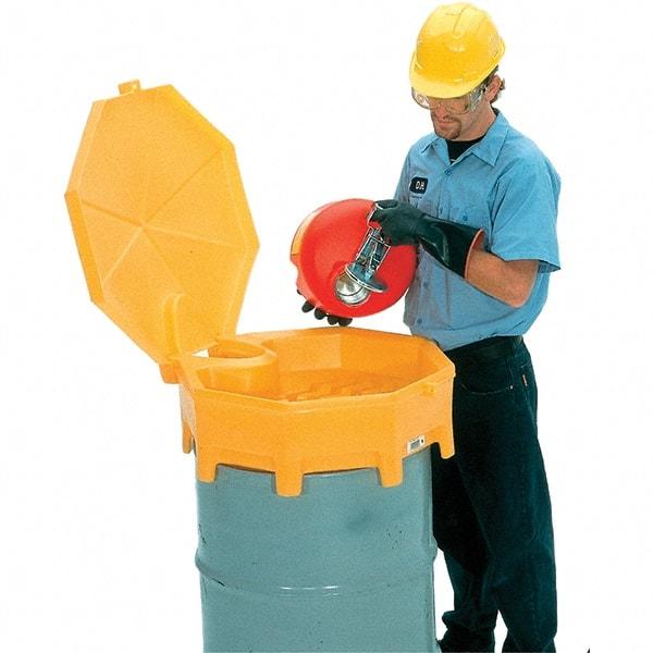 UltraTech - 7" High x 29" Diam, Polyethylene, Manual Closing Funnel Cover - Exact Industrial Supply