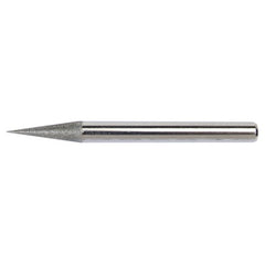 1/8″ × 3″ Electroplated Diamond Hone-150 Grit; 6 Degree Included Angle - Exact Industrial Supply