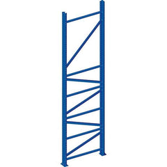 Interlake Mecalux - 16,716 Lb Capacity Heavy-Duty Framing Upright - 96" High x 48" Deep, Blue - Exact Industrial Supply