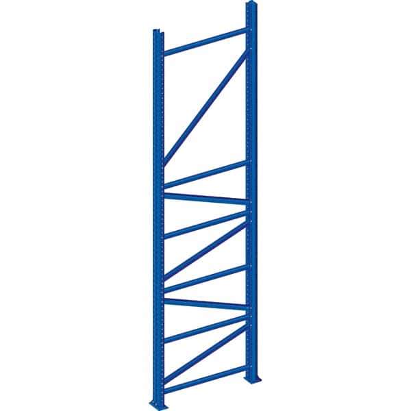 Interlake Mecalux - 16,716 Lb Capacity Heavy-Duty Framing Upright - 120" High x 48" Deep, Blue - Exact Industrial Supply