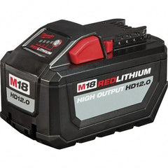 Milwaukee Tool - 18 Volt Lithium-Ion Power Tool Battery - 12 Ahr Capacity - Exact Industrial Supply