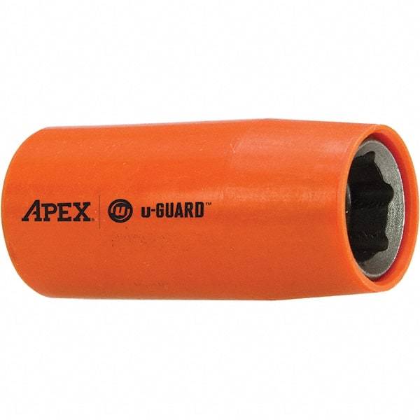 Apex - 3/8" Drive, Square Drive Socket - 3.587" OAL - Exact Industrial Supply