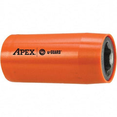 Apex - 3/8" Drive, Square Drive Socket - 3.567" OAL - Exact Industrial Supply