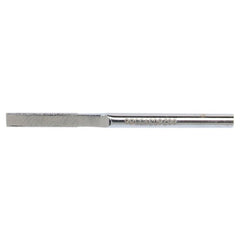 0.030″ × 1/8″ Electroplated Diamond File Flat 100 Grit 5/8″ Diamond - Exact Industrial Supply