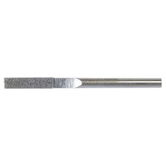 0.079″ × 0.040″ Electroplated Diamond File Round 100 Grit 5/8″ Diamond - Exact Industrial Supply