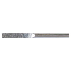 0.120″ × 0.040″ Electroplated Diamond File Flat 100 Grit 5/8″ Diamond - Exact Industrial Supply