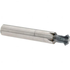 Accupro - 1/2° 1/2" Cut Diam, 0.187" Cut Width, 1/2" Shank, Solid Carbide Double-Angle Cutter - Exact Industrial Supply