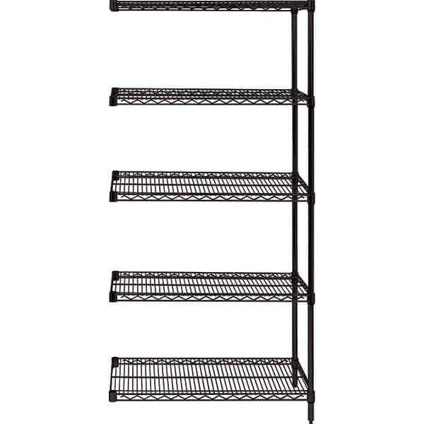 Quantum Storage - 48" Wide, 74 High, Open Shelving Accessory/Component - Use with #1630 Built-In Combination Lock - Exact Industrial Supply