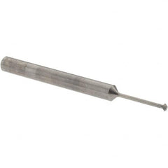Accupro - 1/16° 1/16" Cut Diam, 0.031" Cut Width, 1/8" Shank, Solid Carbide Double-Angle Cutter - Exact Industrial Supply
