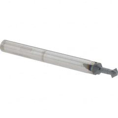 Accupro - 5/32° 5/32" Cut Diam, 0.078" Cut Width, 3/16" Shank, Solid Carbide Double-Angle Cutter - Exact Industrial Supply