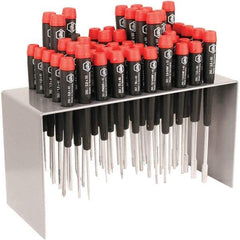 Wiha - 50 Piece Slotted, Phillips & Torx Screwdriver Set - Precision Tech Handle, Bit Sizes: Philips #000 to #1, Comes in Metal - Exact Industrial Supply