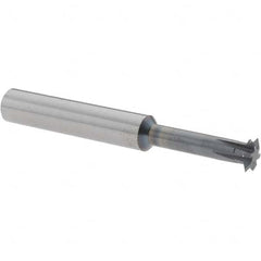 Accupro - 5/16° 5/16" Cut Diam, 0.072" Cut Width, 5/16" Shank, Solid Carbide Double-Angle Cutter - Exact Industrial Supply