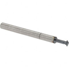 Accupro - 1/8° 1/8" Cut Diam, 0.036" Cut Width, 1/8" Shank, Solid Carbide Double-Angle Cutter - Exact Industrial Supply