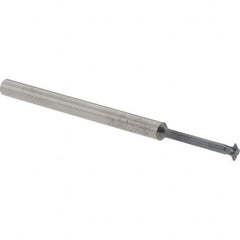 Accupro - 1/8° 1/8" Cut Diam, 0.036" Cut Width, 1/8" Shank, Solid Carbide Double-Angle Cutter - Exact Industrial Supply