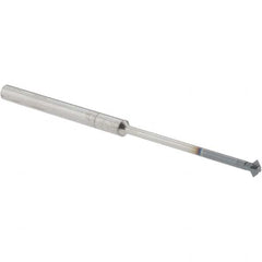 Accupro - 1/8° 1/8" Cut Diam, 0.062" Cut Width, 1/8" Shank, Solid Carbide Double-Angle Cutter - Exact Industrial Supply