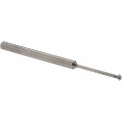 Accupro - 3/32° 3/32" Cut Diam, 0.047" Cut Width, 1/8" Shank, Solid Carbide Double-Angle Cutter - Exact Industrial Supply
