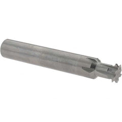 Accupro - 3/8° 3/8" Cut Diam, 0.072" Cut Width, 3/8" Shank, Solid Carbide Double-Angle Cutter - Exact Industrial Supply