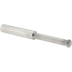 Accupro - 3/8° 3/8" Cut Diam, 1/8" Cut Width, 3/8" Shank, Solid Carbide Double-Angle Cutter - Exact Industrial Supply