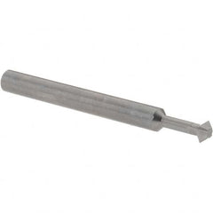 Accupro - 3/16° 3/16" Cut Diam, 0.093" Cut Width, 3/16" Shank, Solid Carbide Double-Angle Cutter - Exact Industrial Supply