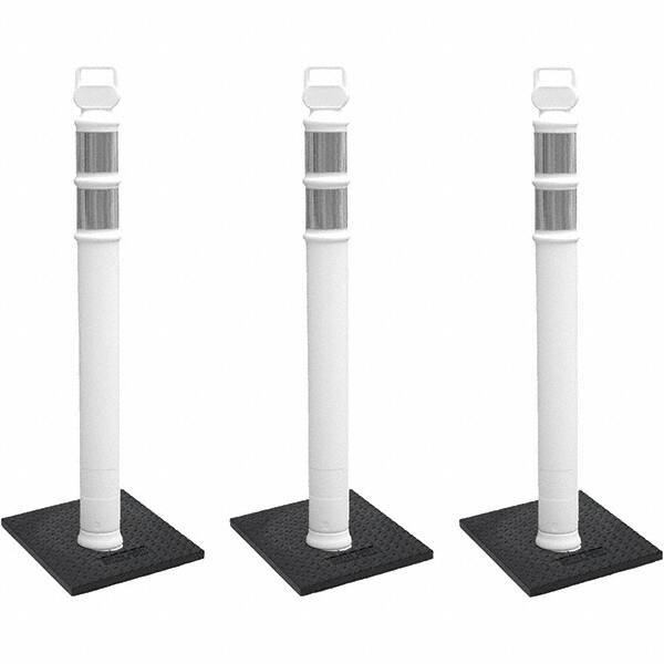 PRO-SAFE - Traffic Barrels, Delineators & Posts Type: Delineator Post Material: Polyethylene - Exact Industrial Supply