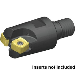 Kennametal - 38.1mm Cut Diam, 2.5mm Max Depth, M16 29mm Shank Diam, Modular Connection Indexable High-Feed End Mill - Screw Holding Method, XO..1205.. Insert, 7793VXO Toolholder, Through Coolant - Exact Industrial Supply