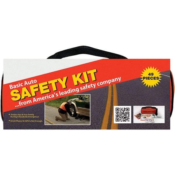 PRO-SAFE - Highway Safety Kits Type: Emergency Roadside Kit Number of Pieces: 49 - Exact Industrial Supply