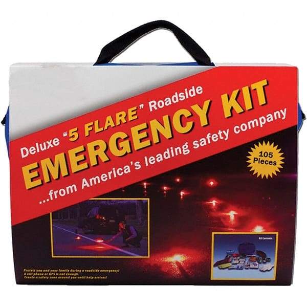 PRO-SAFE - Highway Safety Kits Type: Emergency Roadside Kit Number of Pieces: 105 - Exact Industrial Supply