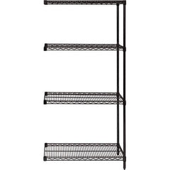 Quantum Storage - 36" Wide, 54 High, Open Shelving Accessory/Component - Use with #1630 Built-In Combination Lock - Exact Industrial Supply