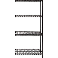 Quantum Storage - 48" Wide, 86 High, Open Shelving Accessory/Component - Use with #1630 Built-In Combination Lock - Exact Industrial Supply