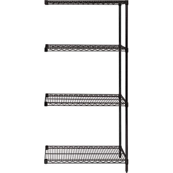 Quantum Storage - 24" Wide, 86 High, Open Shelving Accessory/Component - Use with #1630 Built-In Combination Lock - Exact Industrial Supply