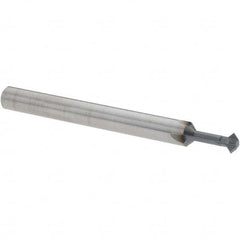 Accupro - 5/32° 5/32" Cut Diam, 0.078" Cut Width, 3/16" Shank, Solid Carbide Double-Angle Cutter - Exact Industrial Supply