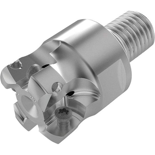 Seco - 22.1mm Cut Diam, 1.9mm Max Depth, M16 16mm Shank Diam, Modular Connection Indexable High-Feed End Mill - Screw Holding Method, LPKT09 Insert, R217.21 Toolholder, Through Coolant - Exact Industrial Supply