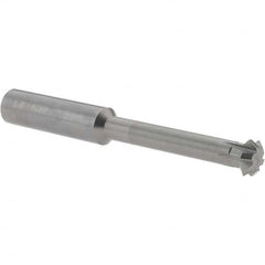 Accupro - 1/2° 1/2" Cut Diam, 0.187" Cut Width, 1/2" Shank, Solid Carbide Double-Angle Cutter - Exact Industrial Supply