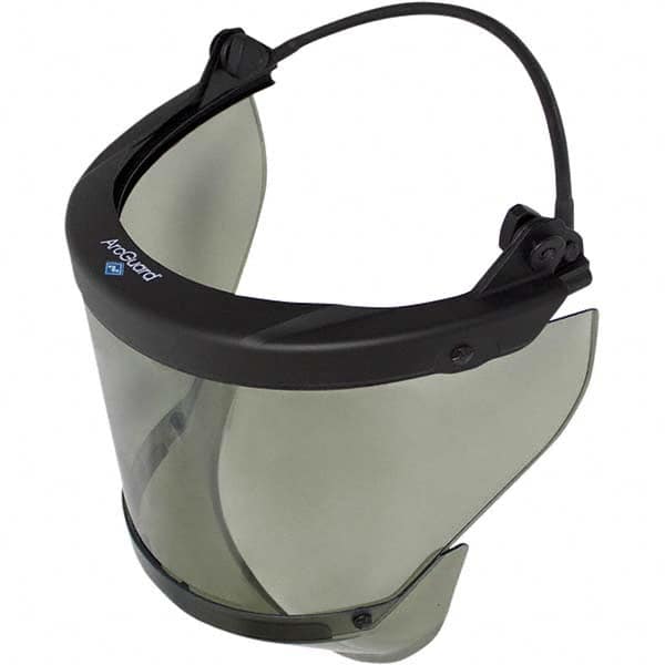 National Safety Apparel - Face Shield & Headgear Sets; Headgear Style: Headgear ; Lens Shade: None ; Window Color: Clear ; Window Coating: Anti-Fog ; Window Height (Inch): 10 ; Window Width (Inch): 20 - Exact Industrial Supply