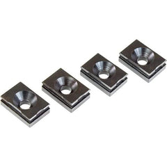 Air Vise Workholding - 2 Piece Vise Workholding Grapplers - Alloy Steel, 12.75mm Long, 1/4" High - Exact Industrial Supply