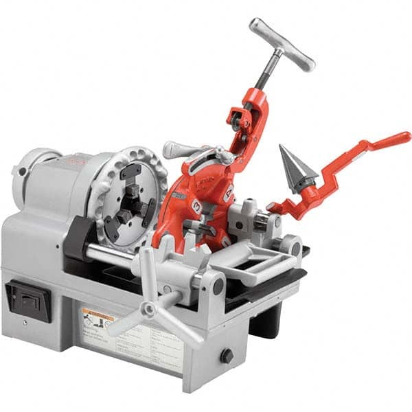 Ridgid - Pipe Threading Machines Maximum Pipe Size Capacity (mm): 37.00 Maximum Pipe Size Capacity (Inch): 1-1/2 - Exact Industrial Supply