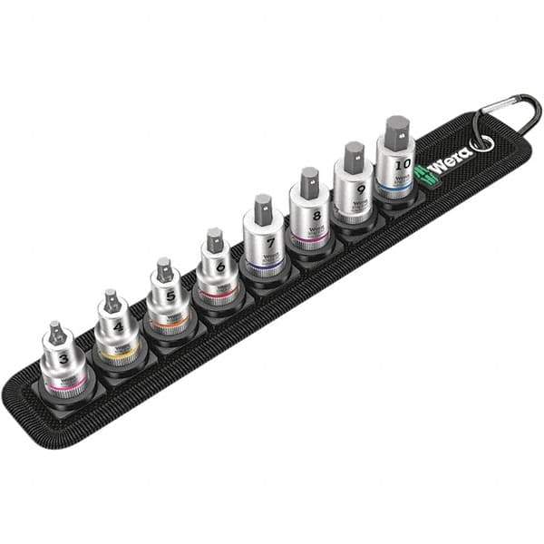 Wera - Hex & Torx Bit Socket Sets Type: Hex Bit Socket Set Drive Size: 3/8 - Exact Industrial Supply