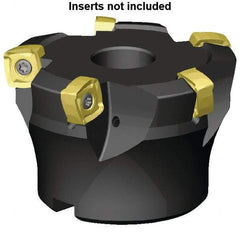 Kennametal - 8 Inserts, 125mm Cutter Diam, 2.5mm Max Depth of Cut, Indexable High-Feed Face Mill - 40mm Arbor Hole Diam, 63mm High, 7793VXO12 Toolholder, XO..1205.. Inserts, Series 7793 - Exact Industrial Supply