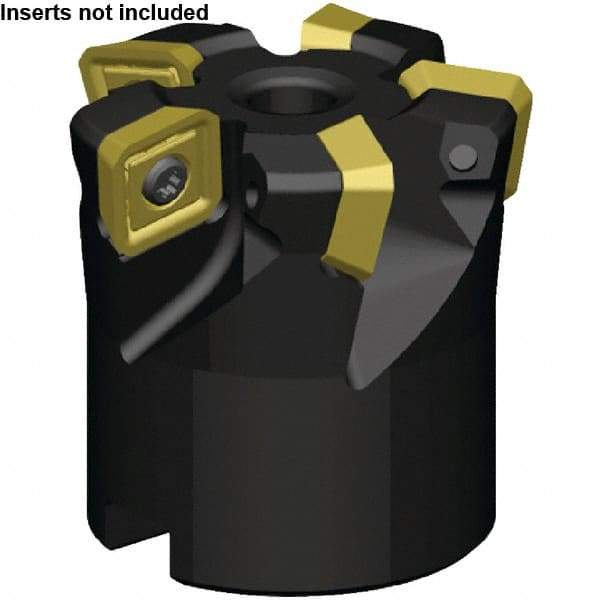 Kennametal - 5 Inserts, 30.02mm Cutter Diam, 1.65mm Max Depth of Cut, Indexable High-Feed Face Mill - 22mm Arbor Hole Diam, 50mm High, KSSM Toolholder, SE.X443AE.N7... Inserts, Series KSSM - Exact Industrial Supply