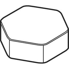 Kennametal - HNEN0905 Grade KD200 CBN Milling Insert - Uncoated, 5.65mm Thick, 5/8" Inscribed Circle - Exact Industrial Supply